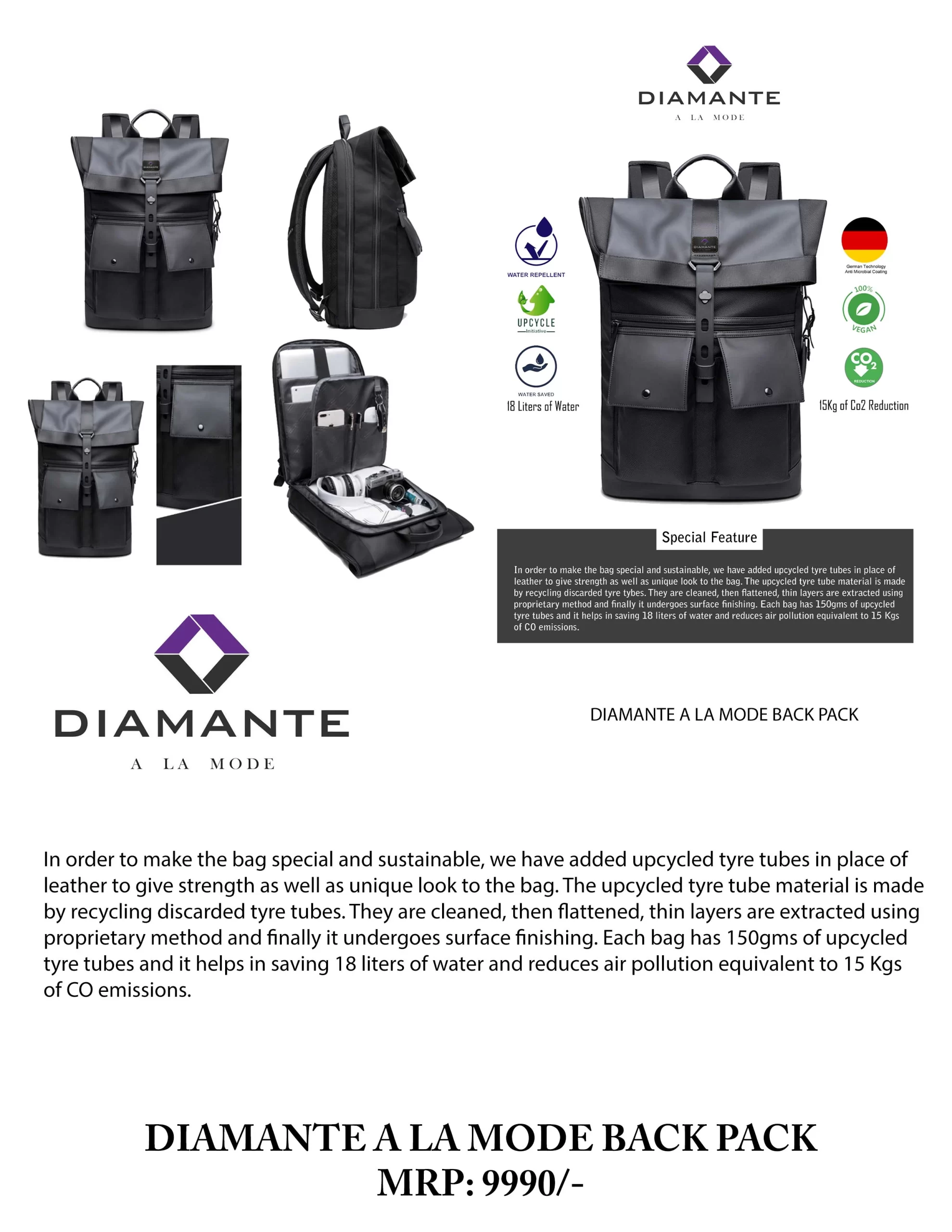 DIAMANTE LTD EDITION BACKPACK