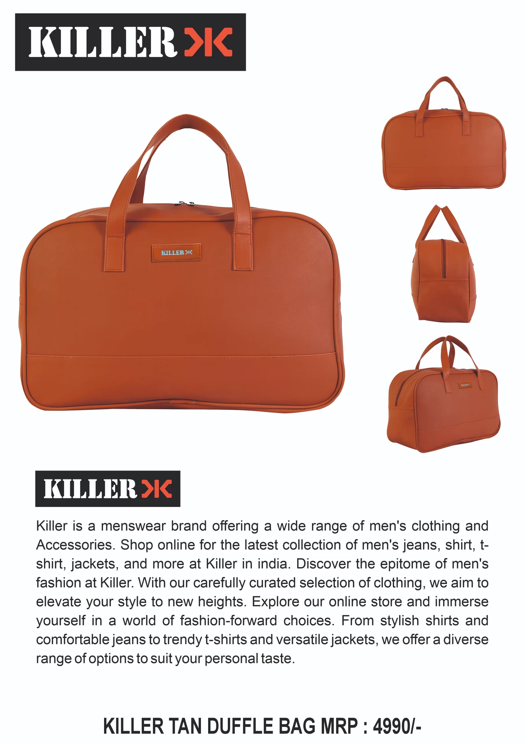 KILLER DUFFLE BAG-TAN