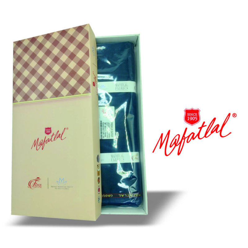 MAFATLAL SUIT LENGTHS BLUE