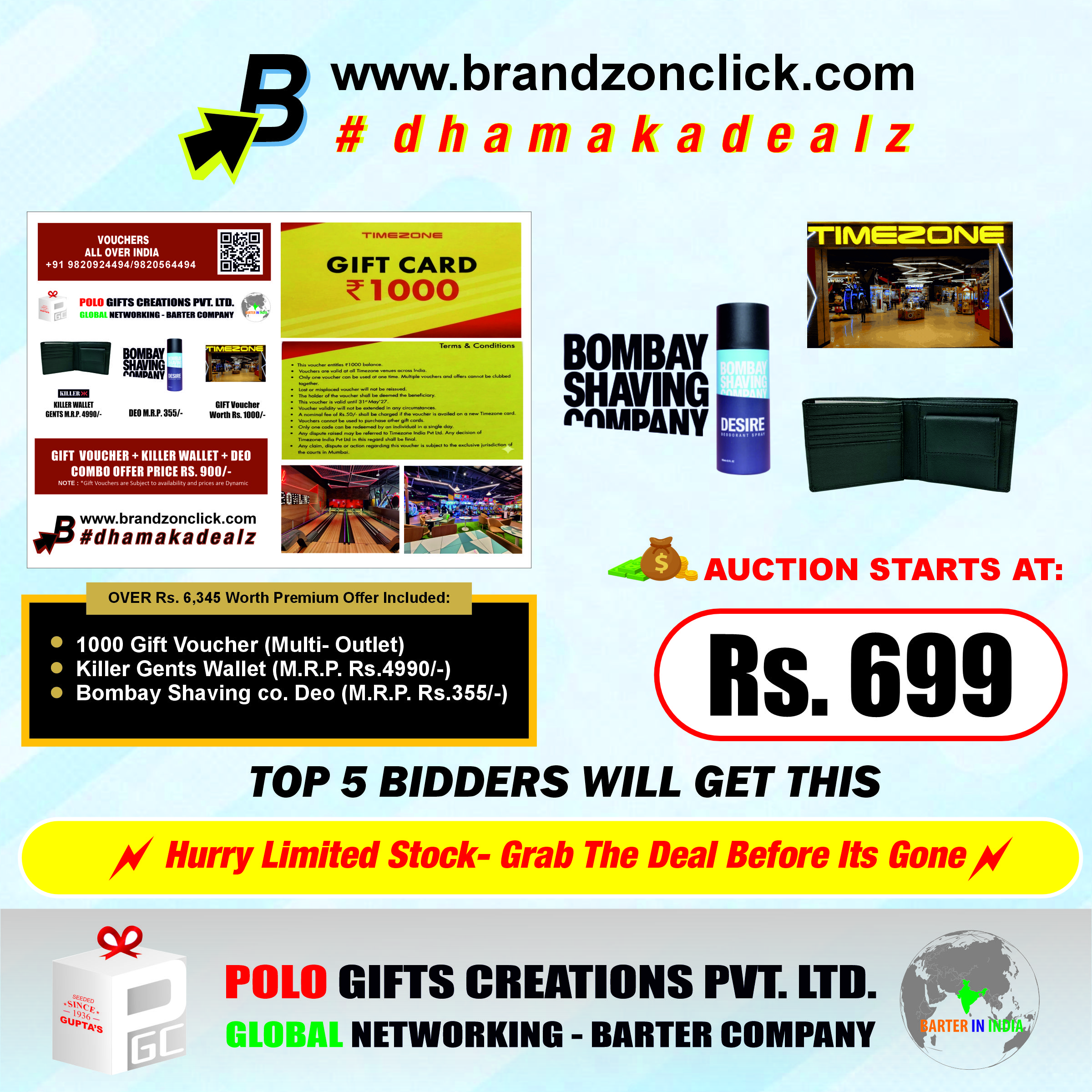 Timezone 1000 Auction